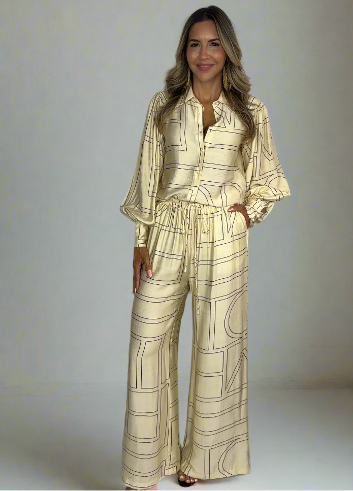 Butter Palazzo Set