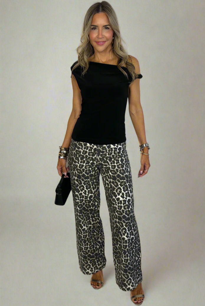 Leopard Print Jeans