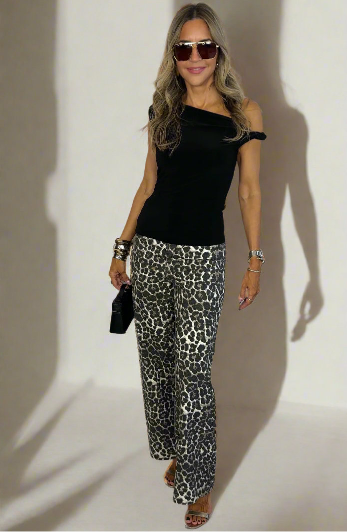 Leopard Print Jeans