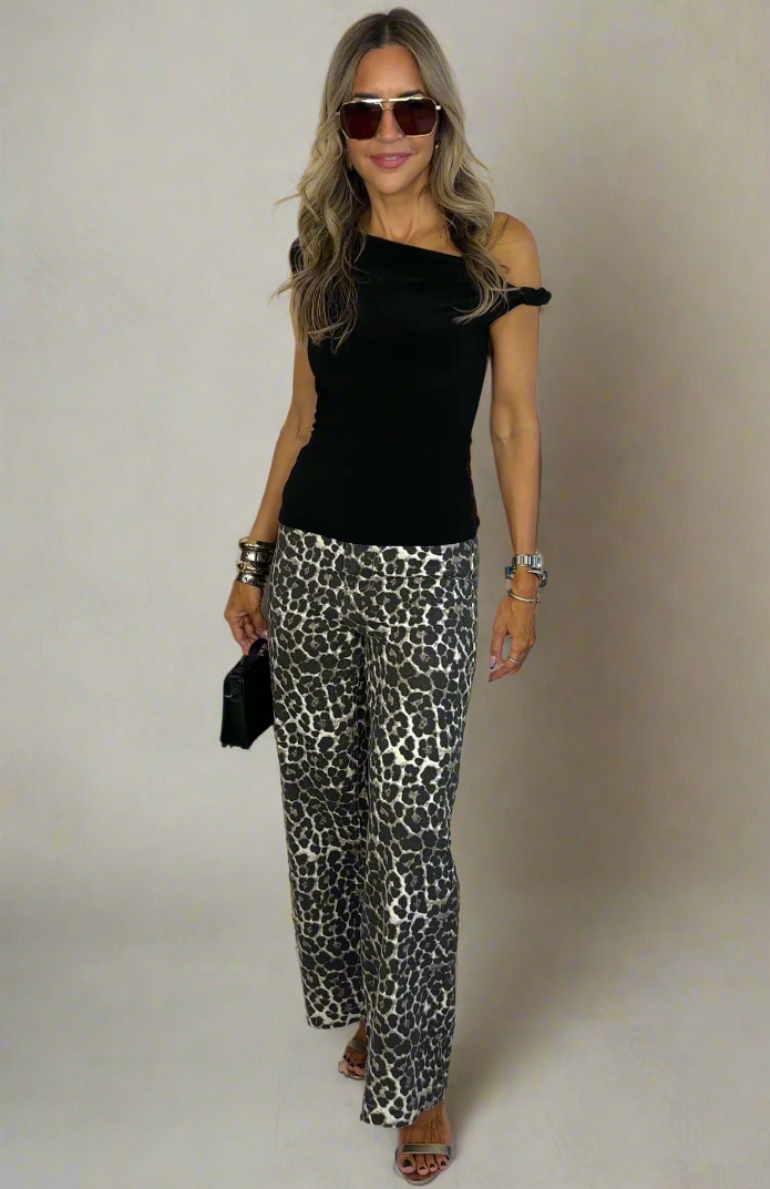 Leopard Print Jeans