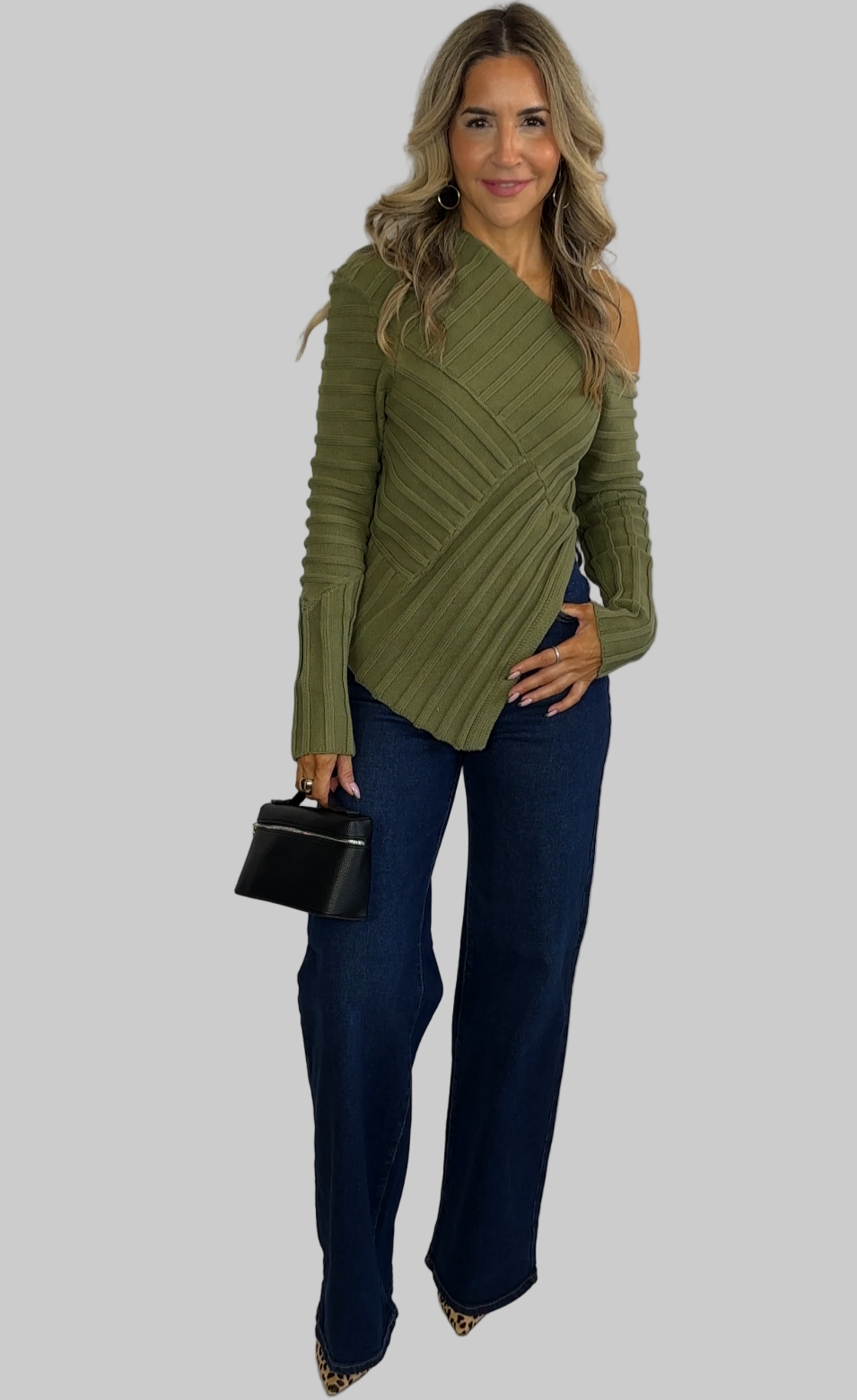 Dark Wash Wide Leg Jeans