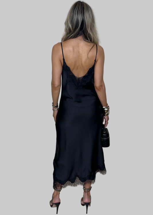 Satin Midi Dress