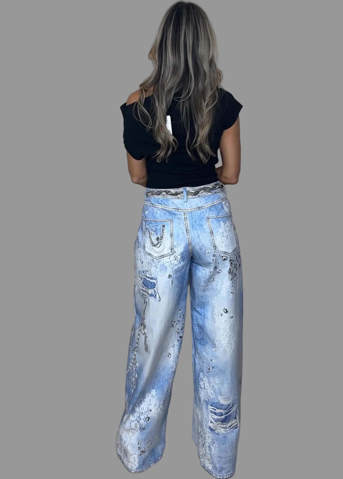 Printed Jeans