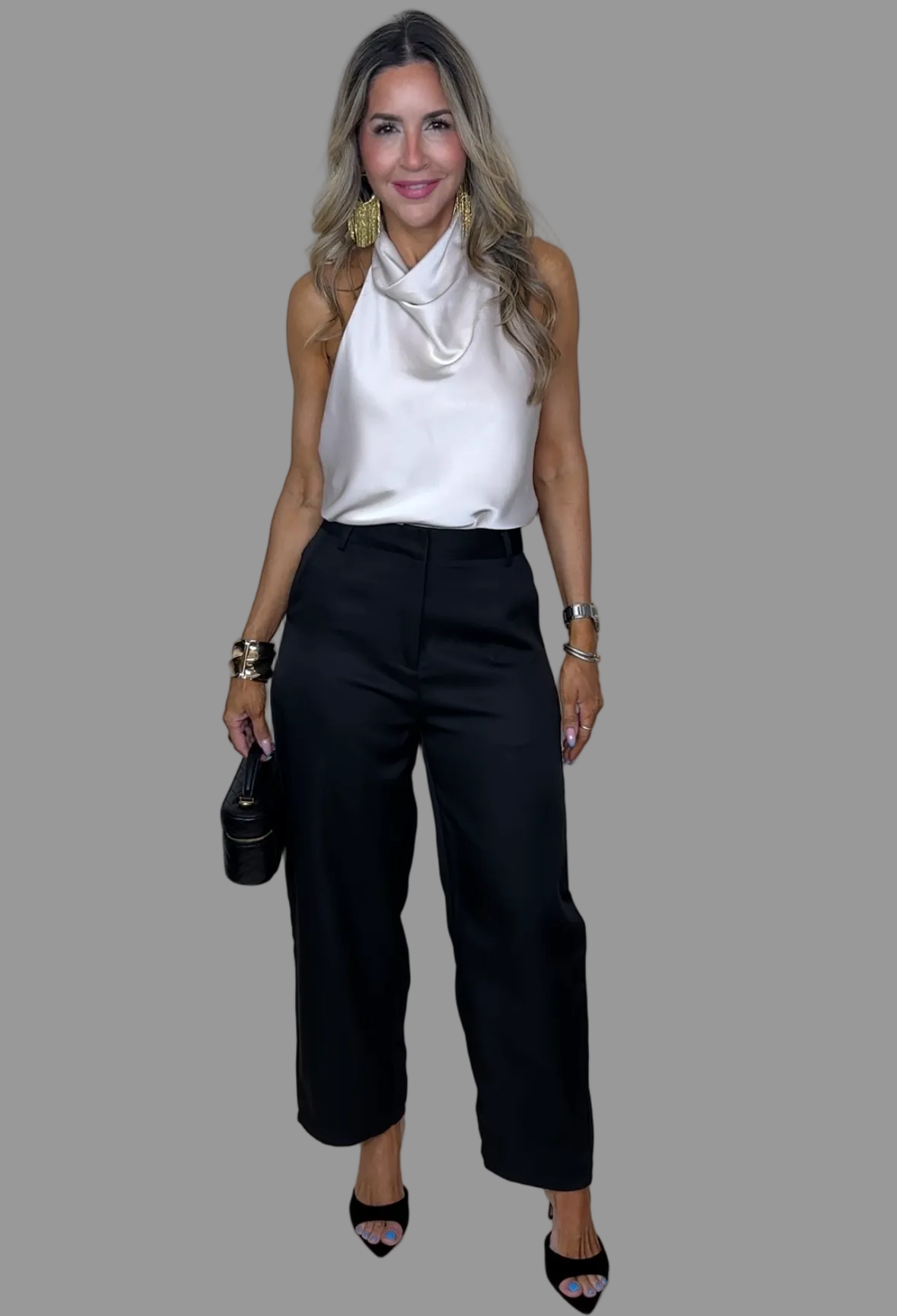 Black Barrel Pants