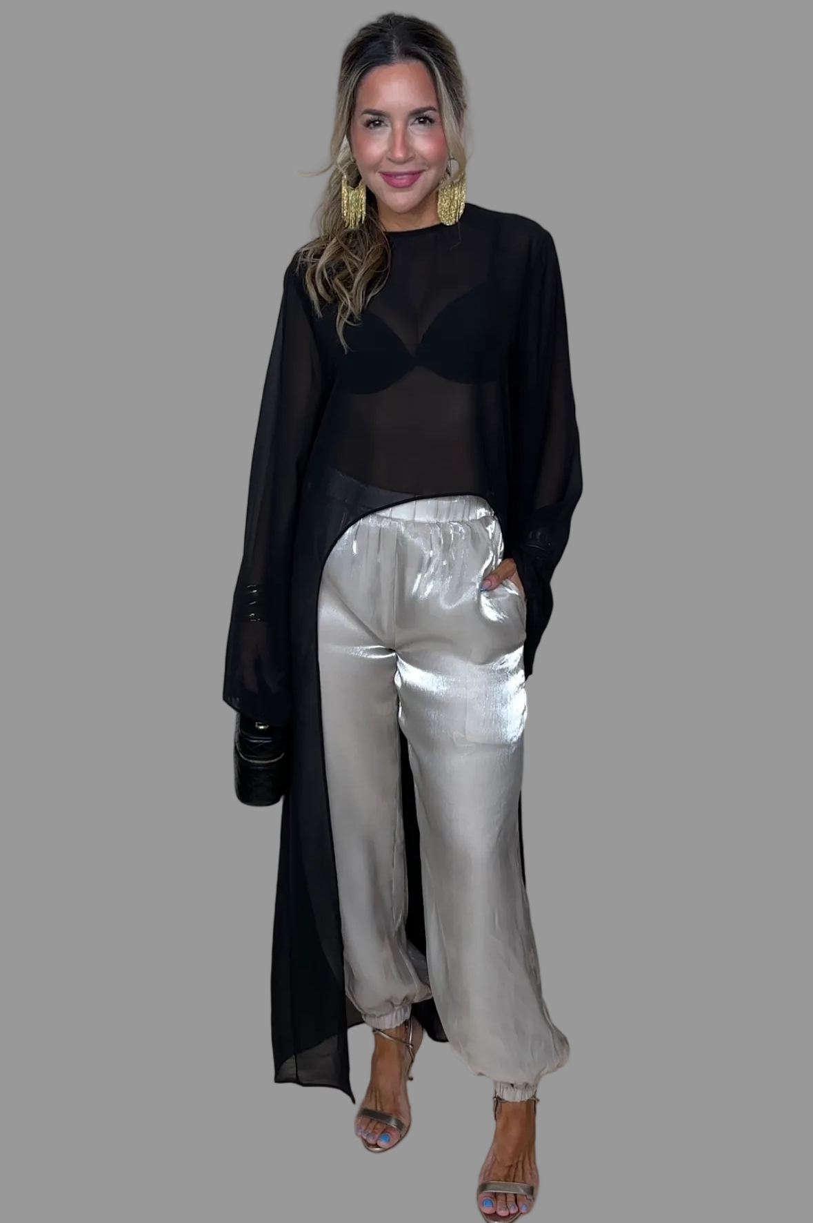 Chiffon Cape Top