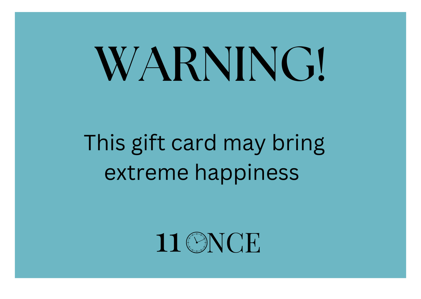 11 ONCE GIFT CARD