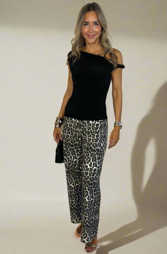 Leopard Print Jeans