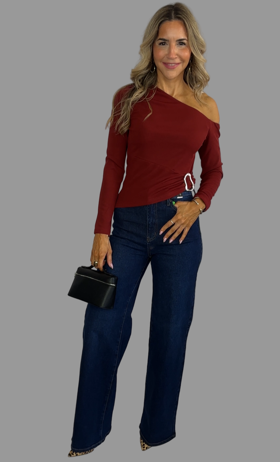 Dark Wash Wide Leg Jeans