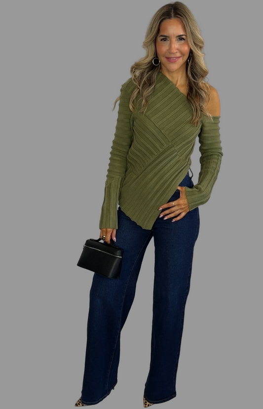 Dark Wash Wide Leg Jeans