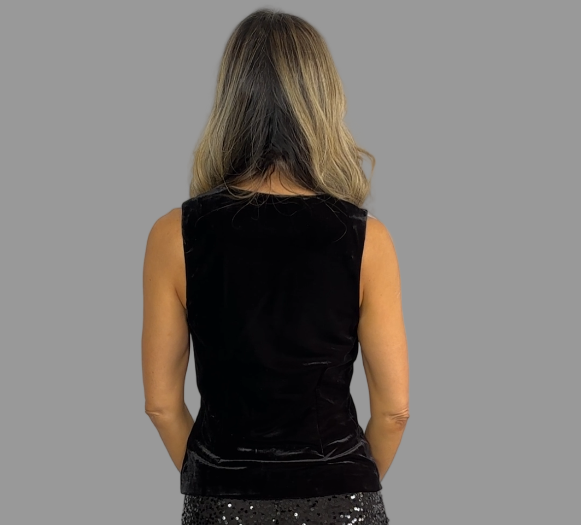 Black Velvet Top