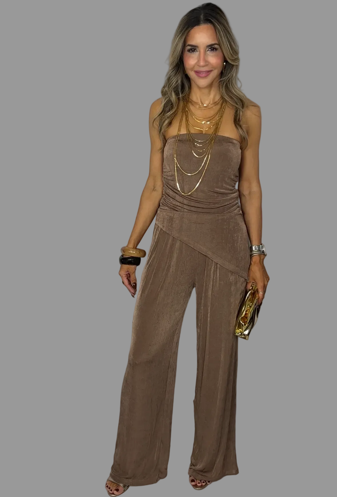 Mocha Top & Pants Set