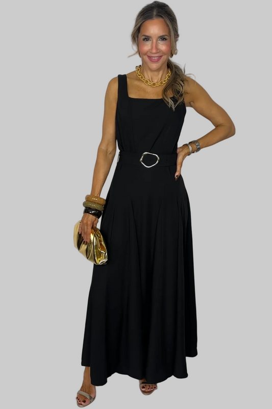 Black Belted Dress
