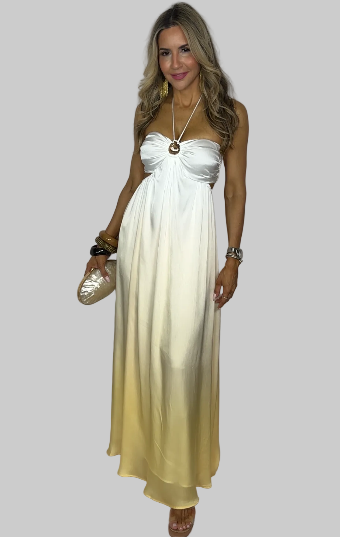 Yellow Ombre Maxi Dress