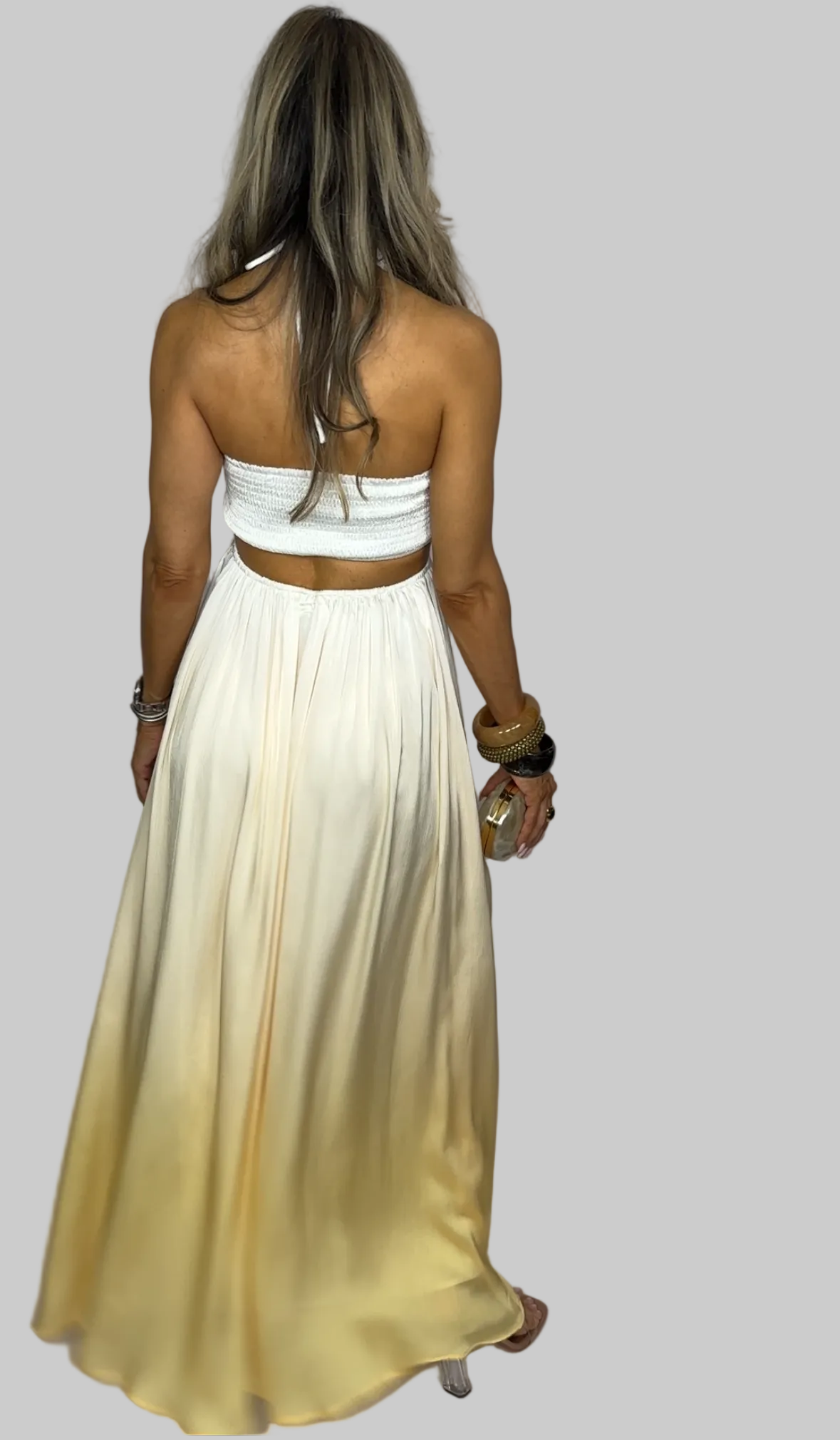 Yellow Ombre Maxi Dress
