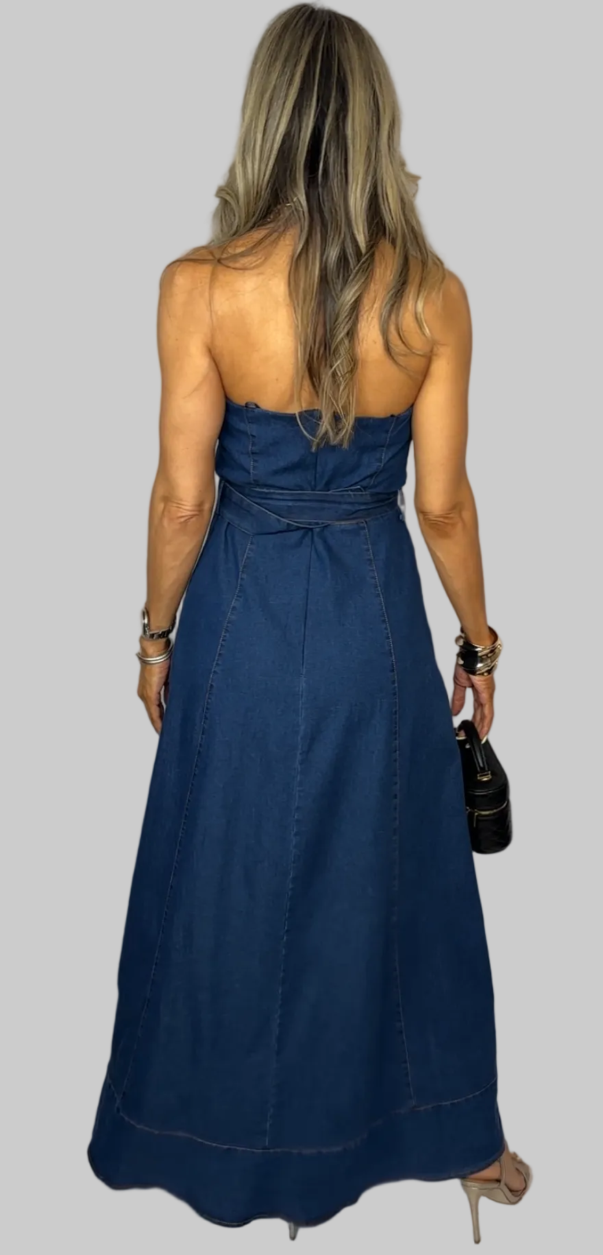 Denim Belted Dress