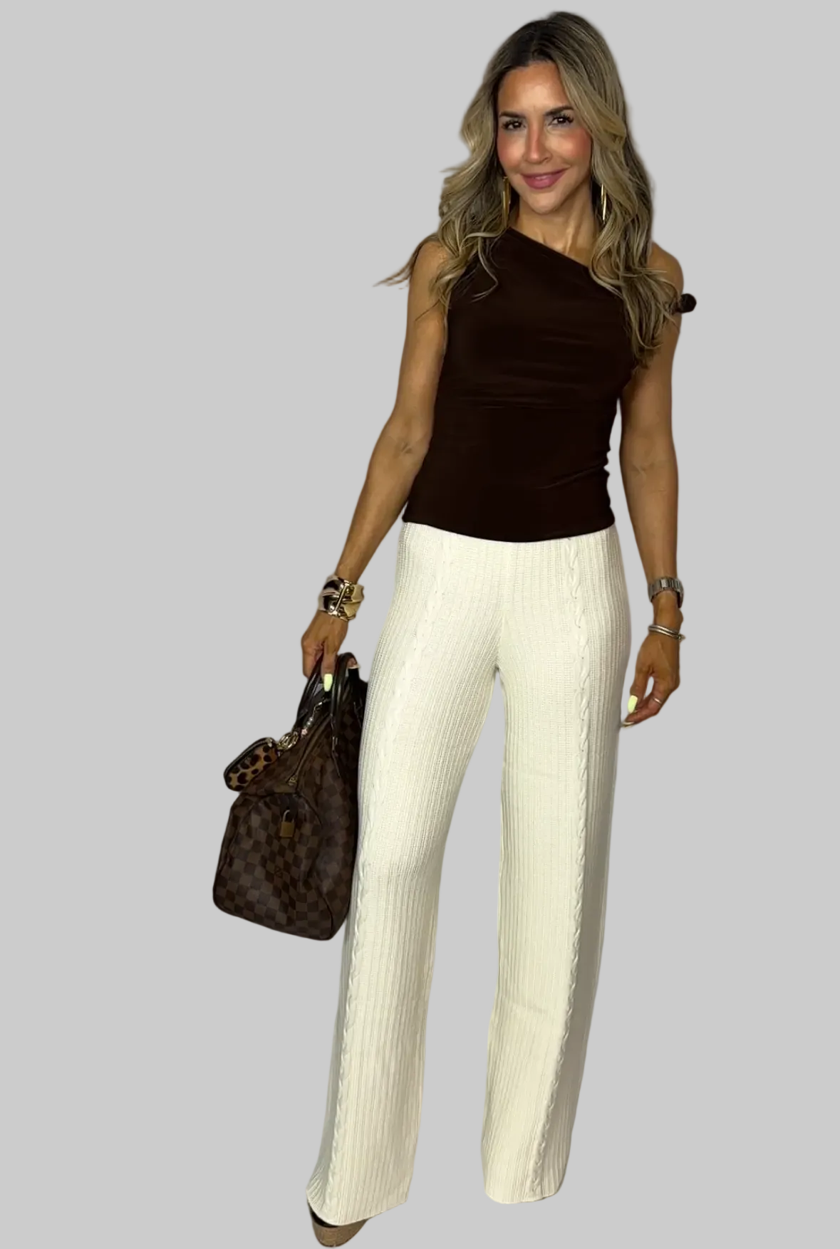 Cream Knit Set