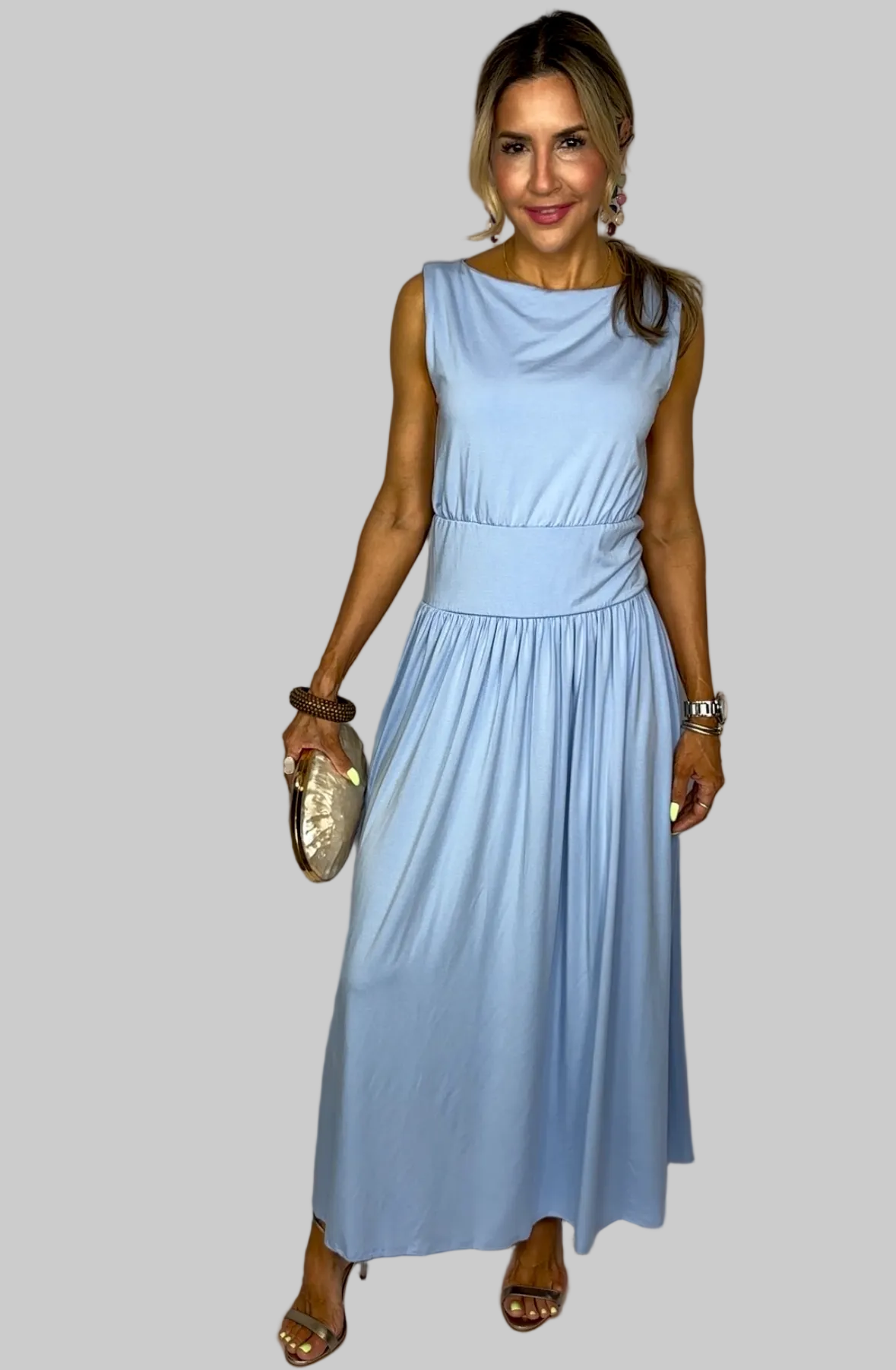 Baby Blue Maxi Dress