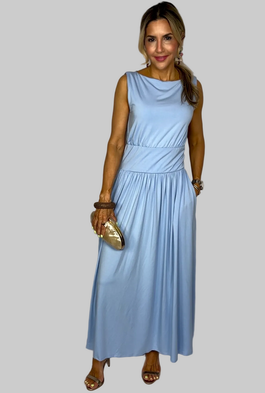 Baby Blue Maxi Dress