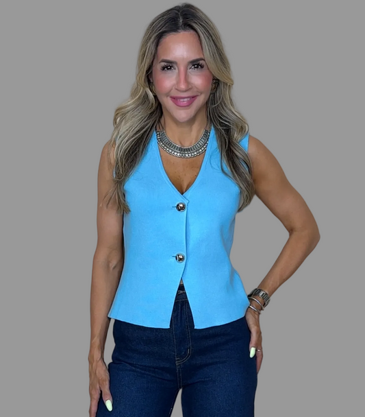 Knit Buttoned Top