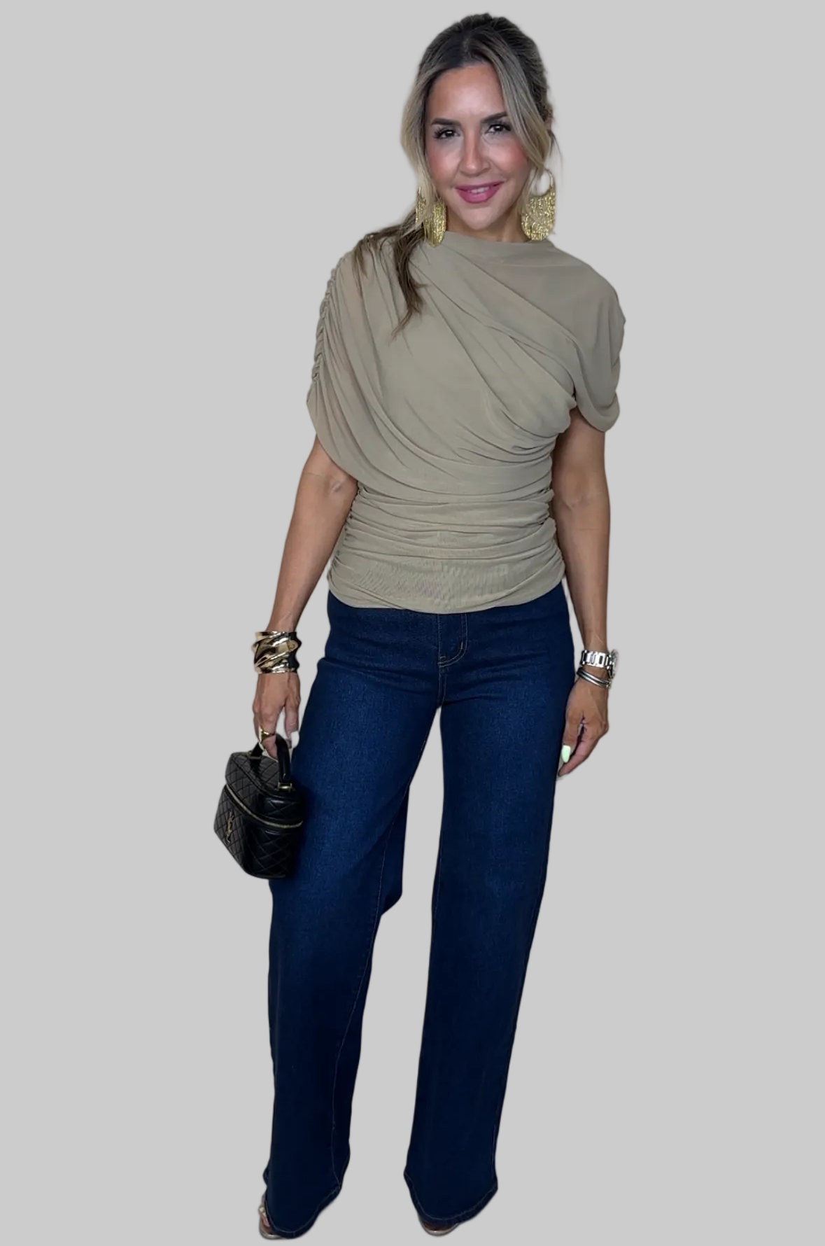 Dark Wash Wide Leg Jeans