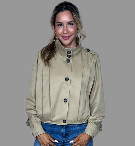 High Collar Statement Jacket