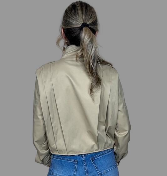 High Collar Statement Jacket