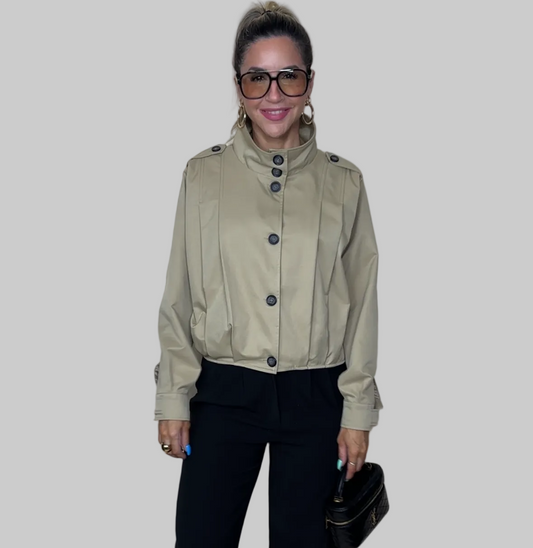 High Collar Statement Jacket