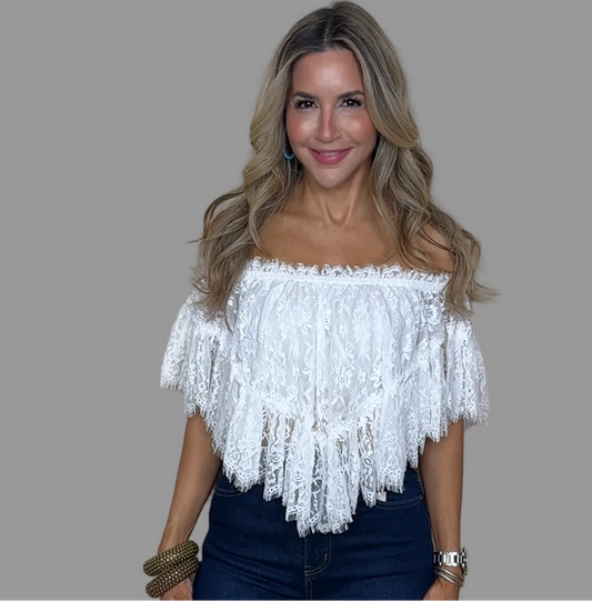 Off Shoulder Lace Top