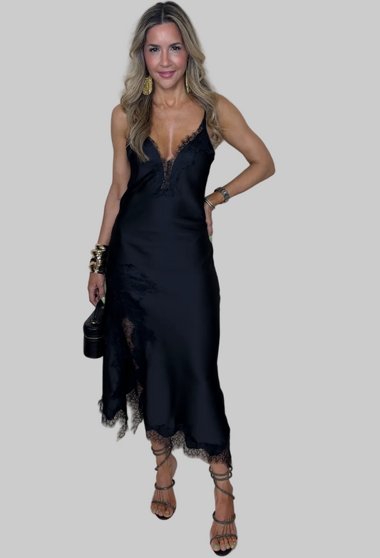 Satin Midi Dress