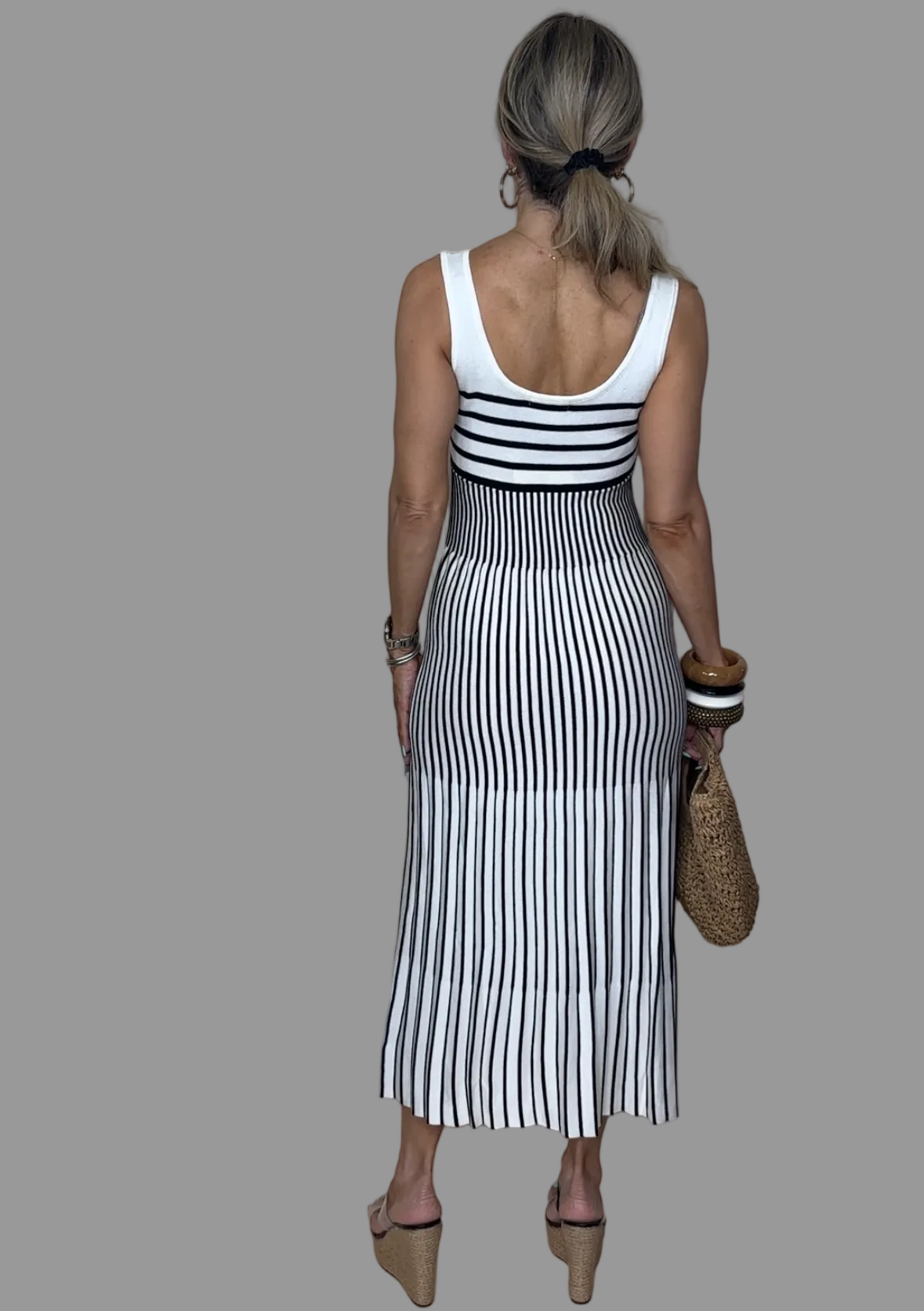 Black Stripes Maxi