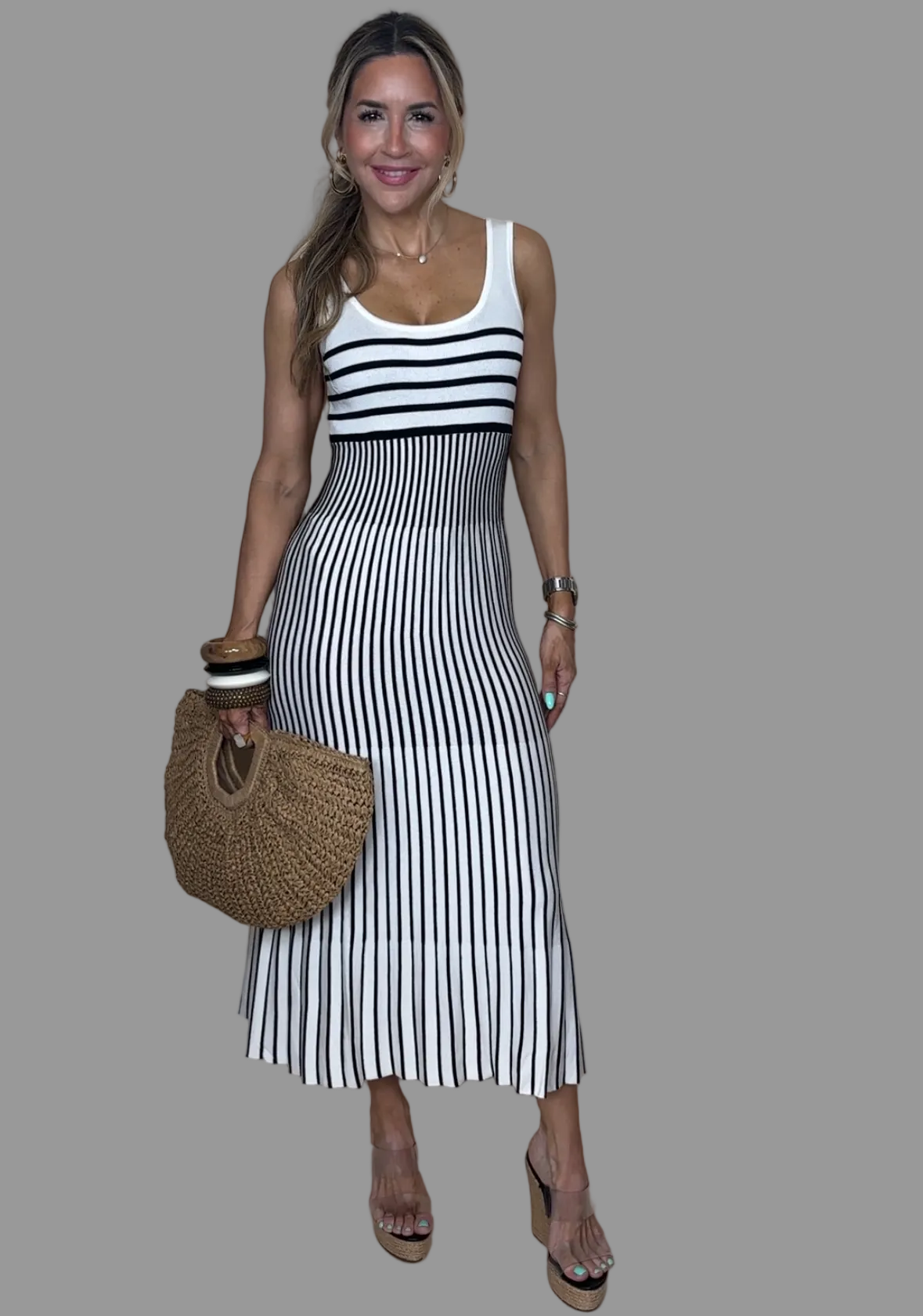 Black Stripes Maxi