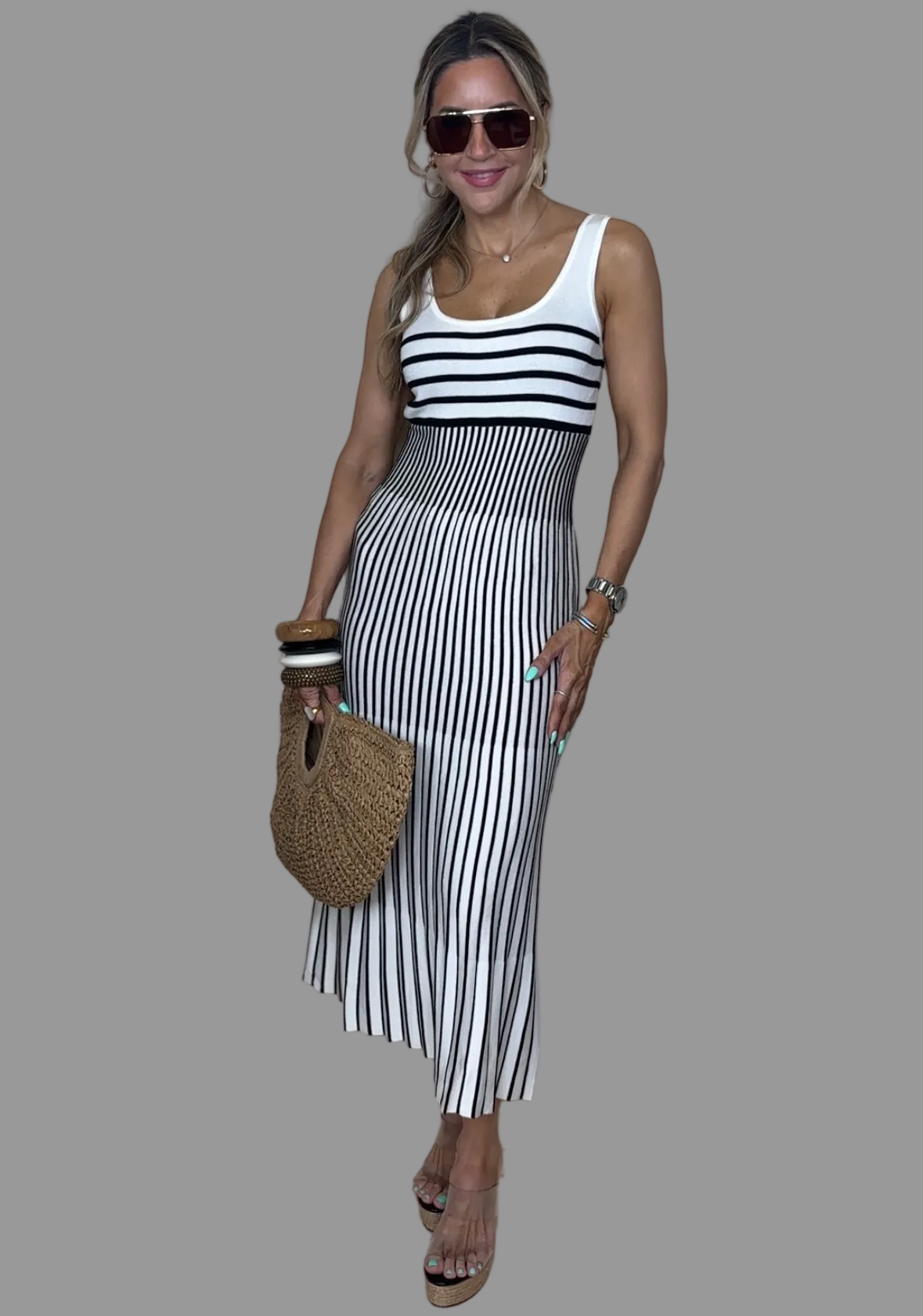 Black Stripes Maxi