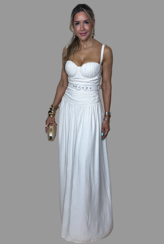 Linen Belted Dress