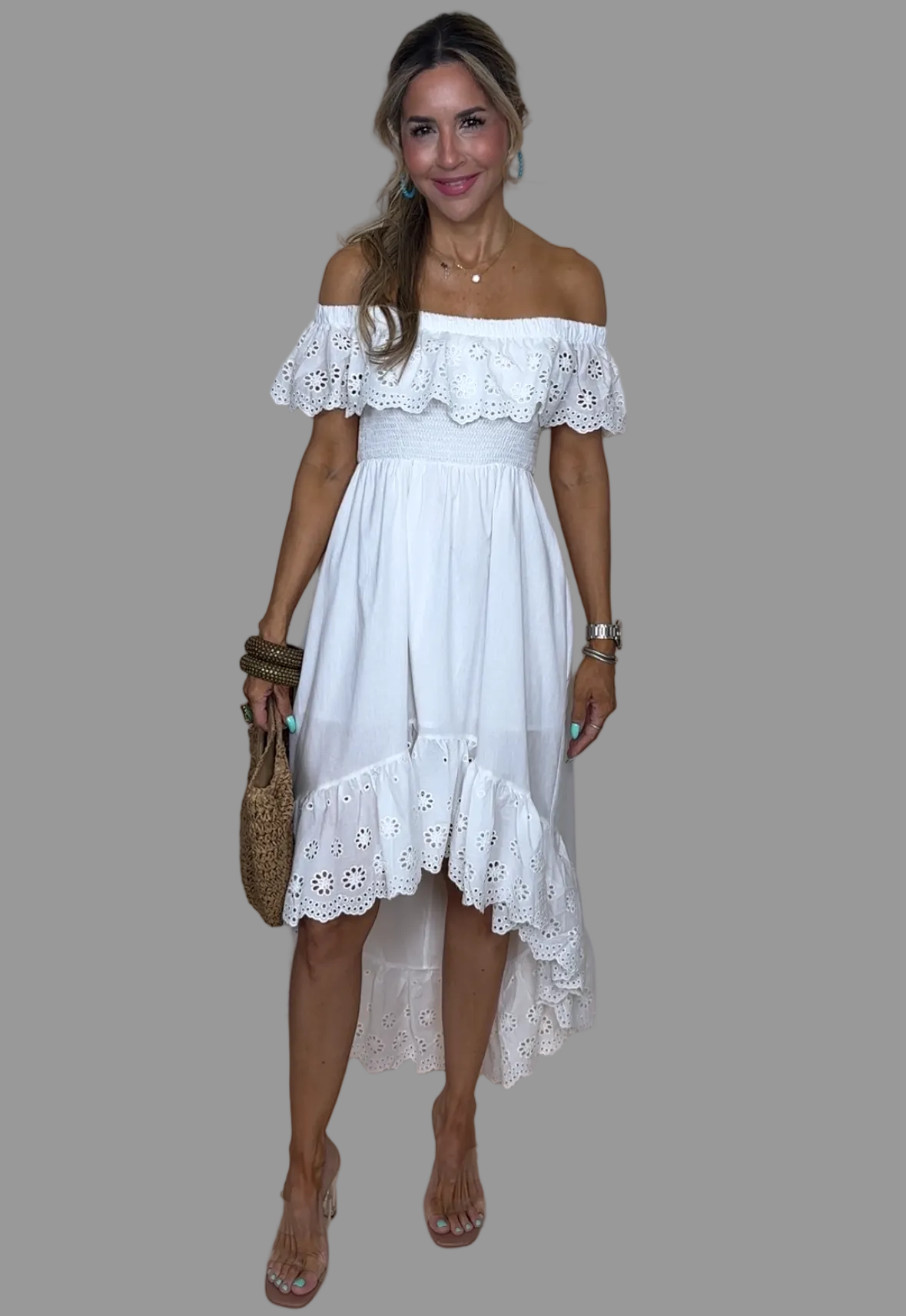 Off shoulder Midi Dress