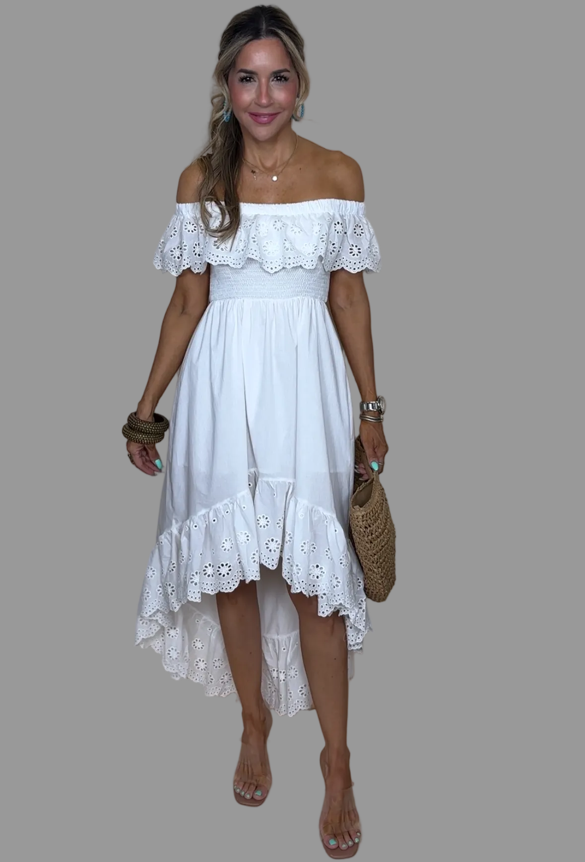 Off shoulder Midi Dress