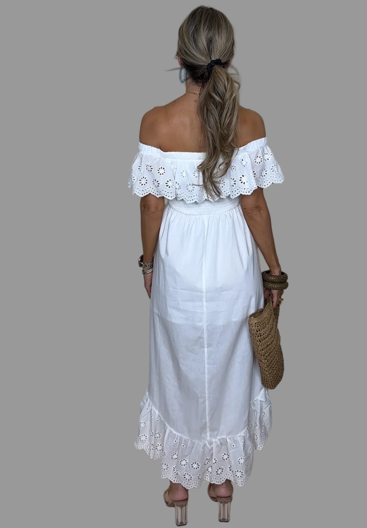 Off shoulder Midi Dress