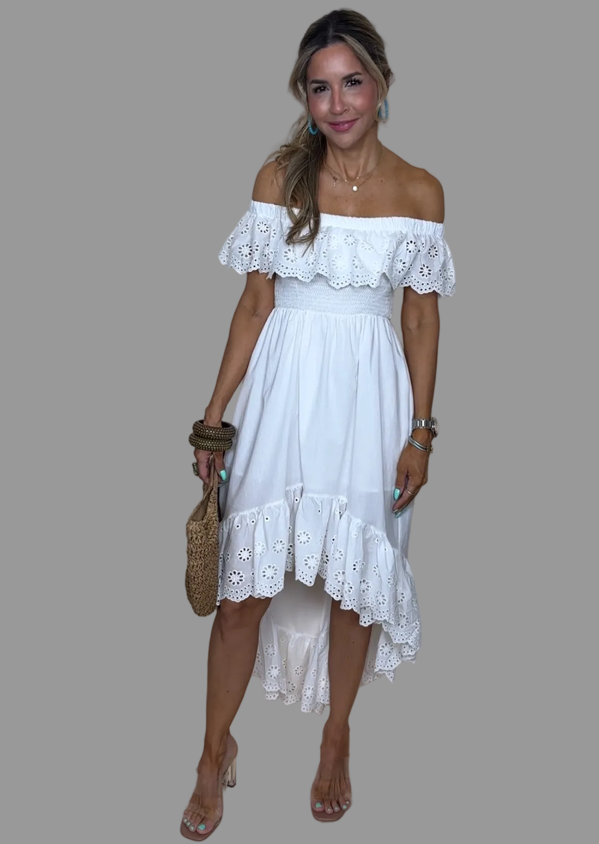 Off shoulder Midi Dress