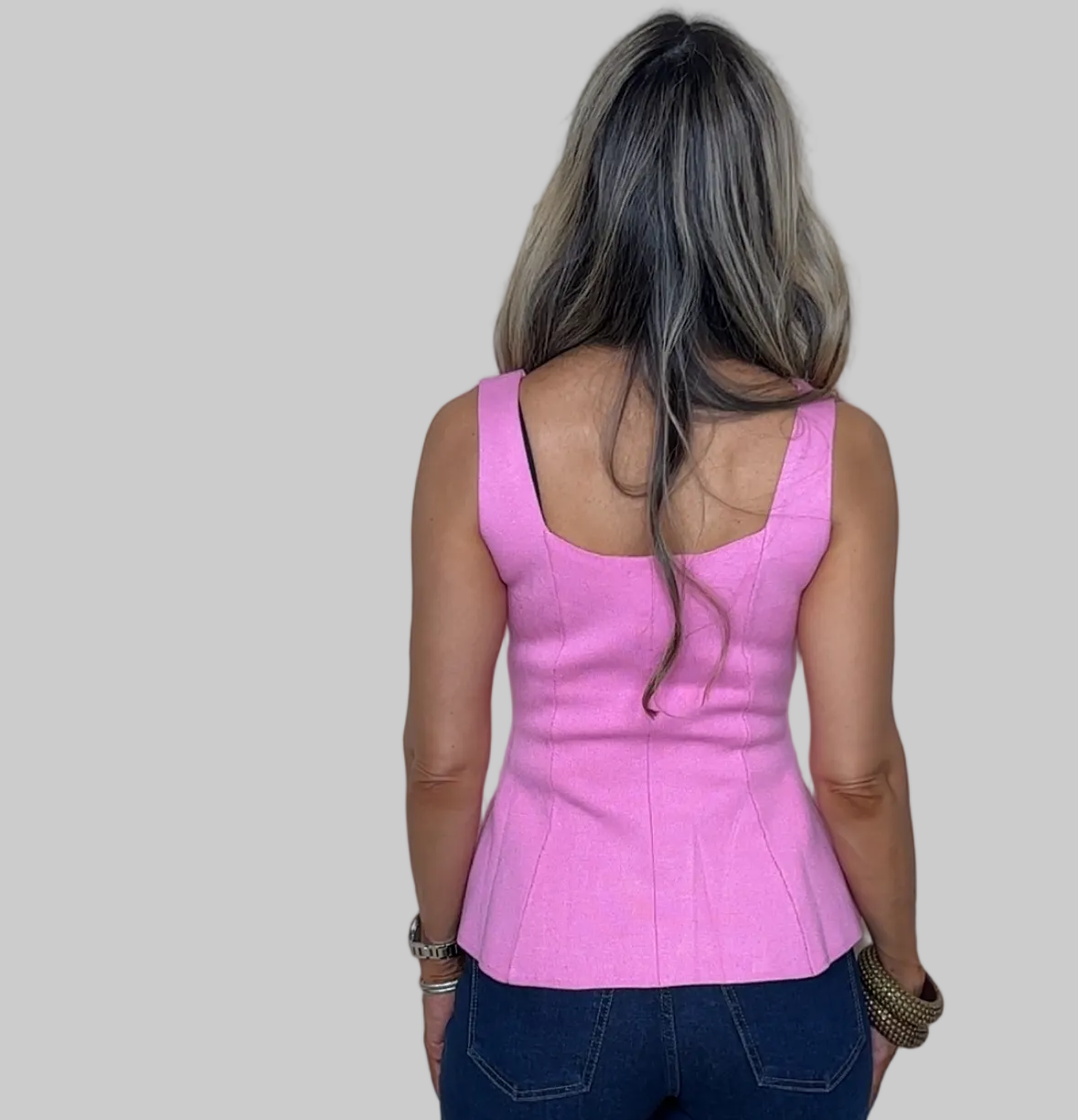Knit Peplum Top