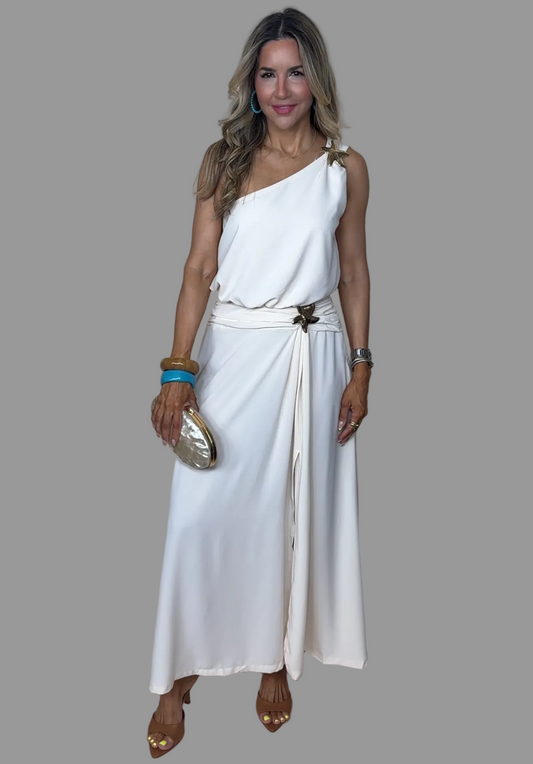 Cream Skirt Set