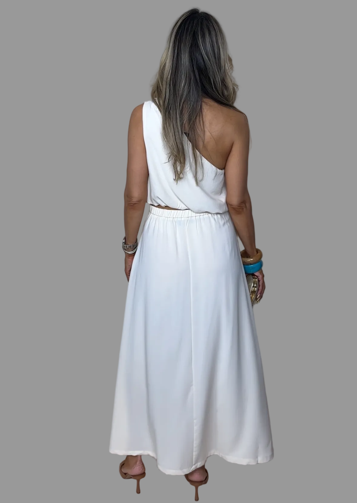 Cream Skirt Set