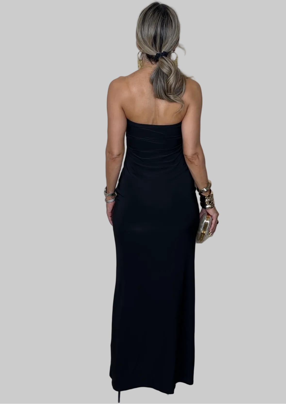 Gold Detail Maxi Dress