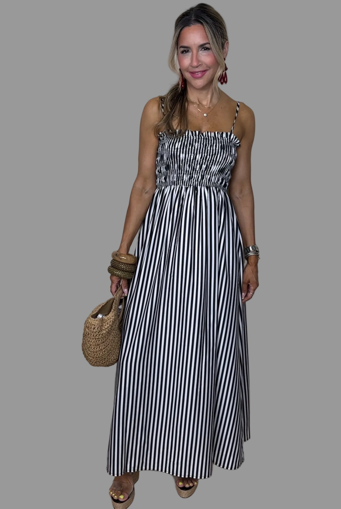 Stripes Maxi Dress