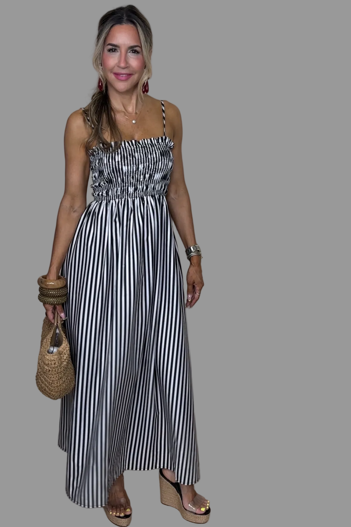 Stripes Maxi Dress
