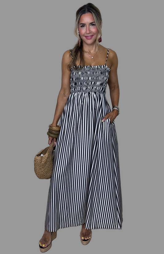 Stripes Maxi Dress