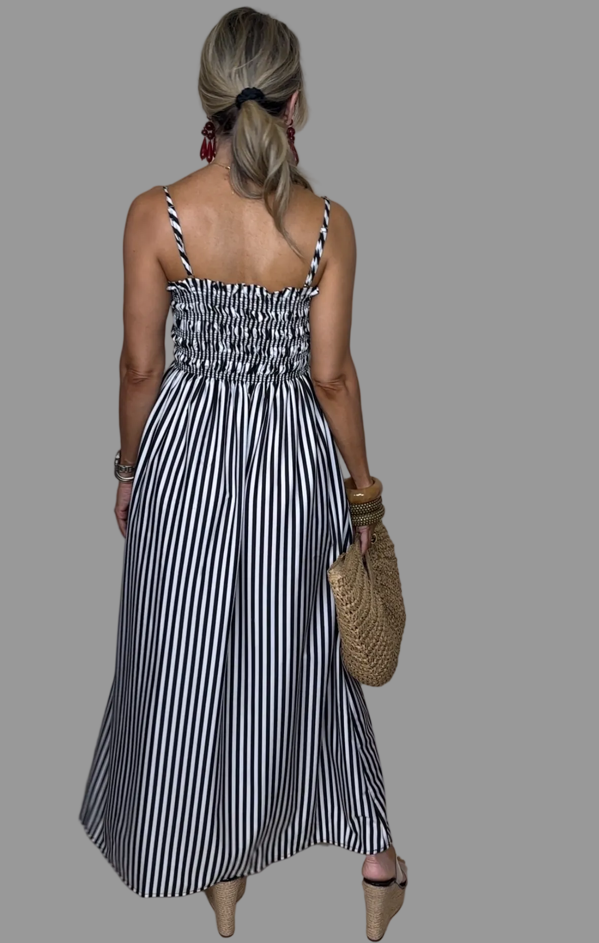 Stripes Maxi Dress