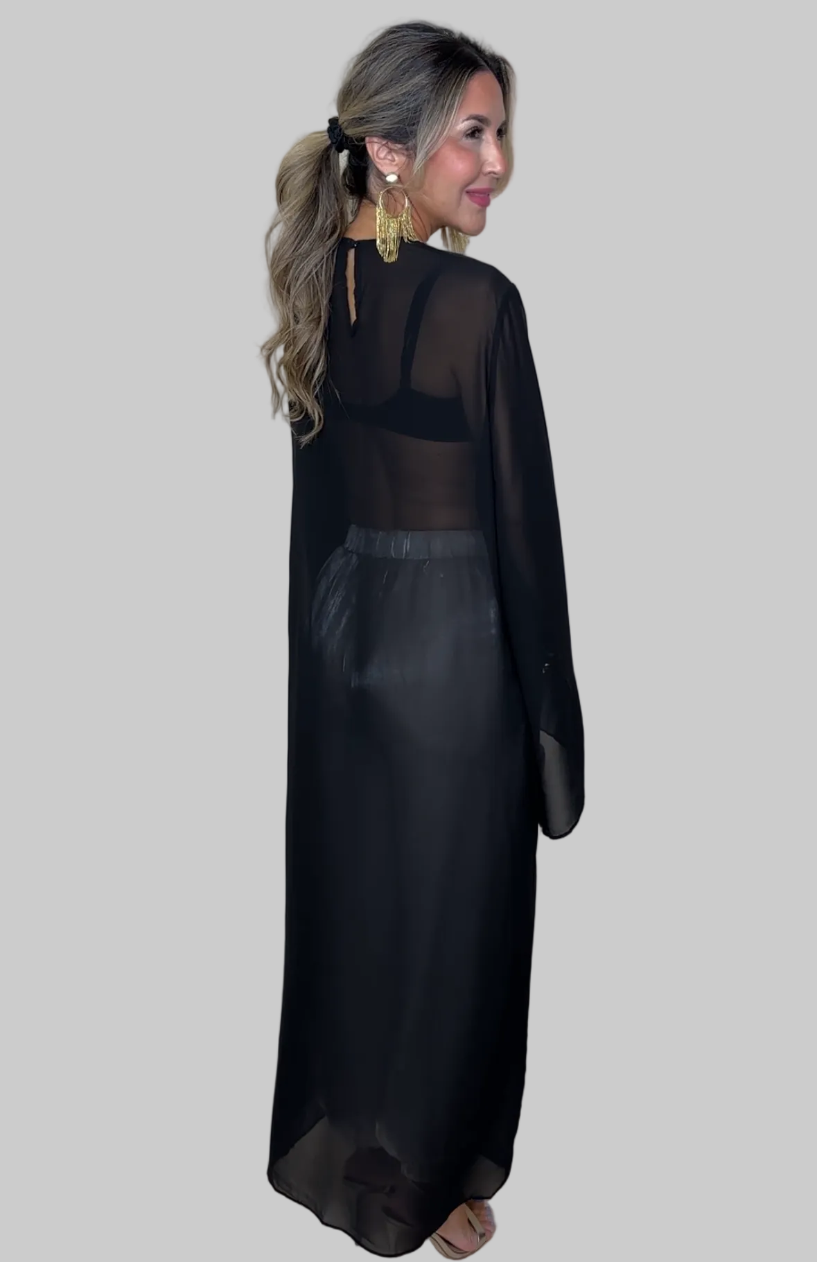 Chiffon Cape Top