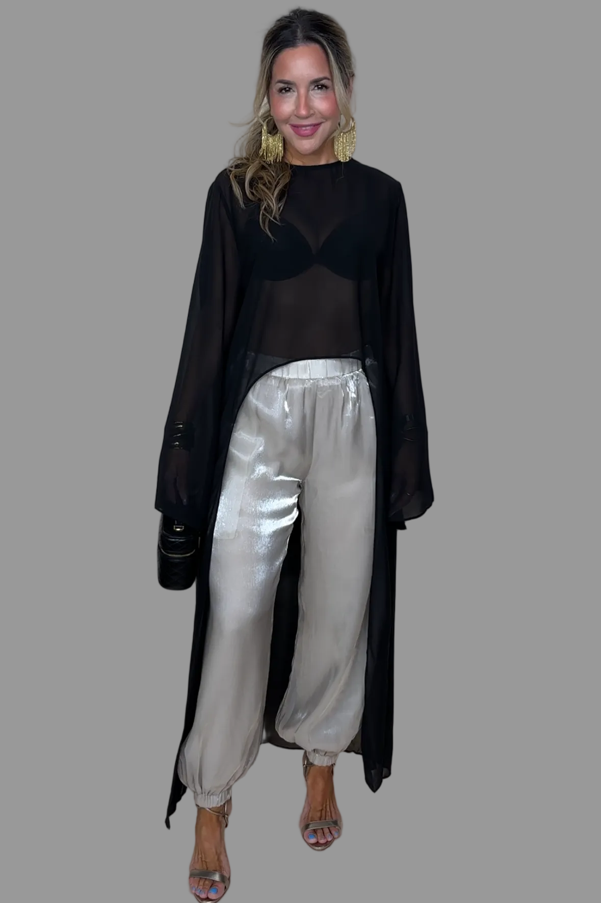 Chiffon Cape Top