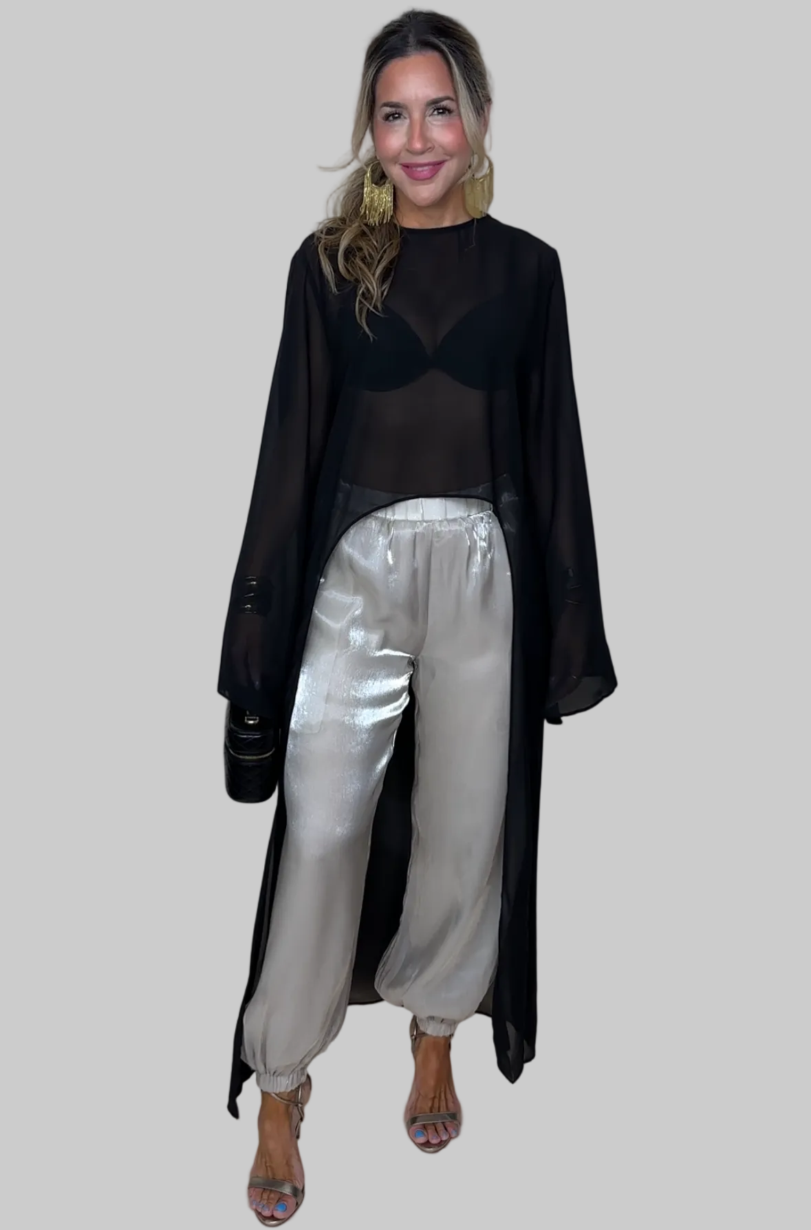 Chiffon Cape Top