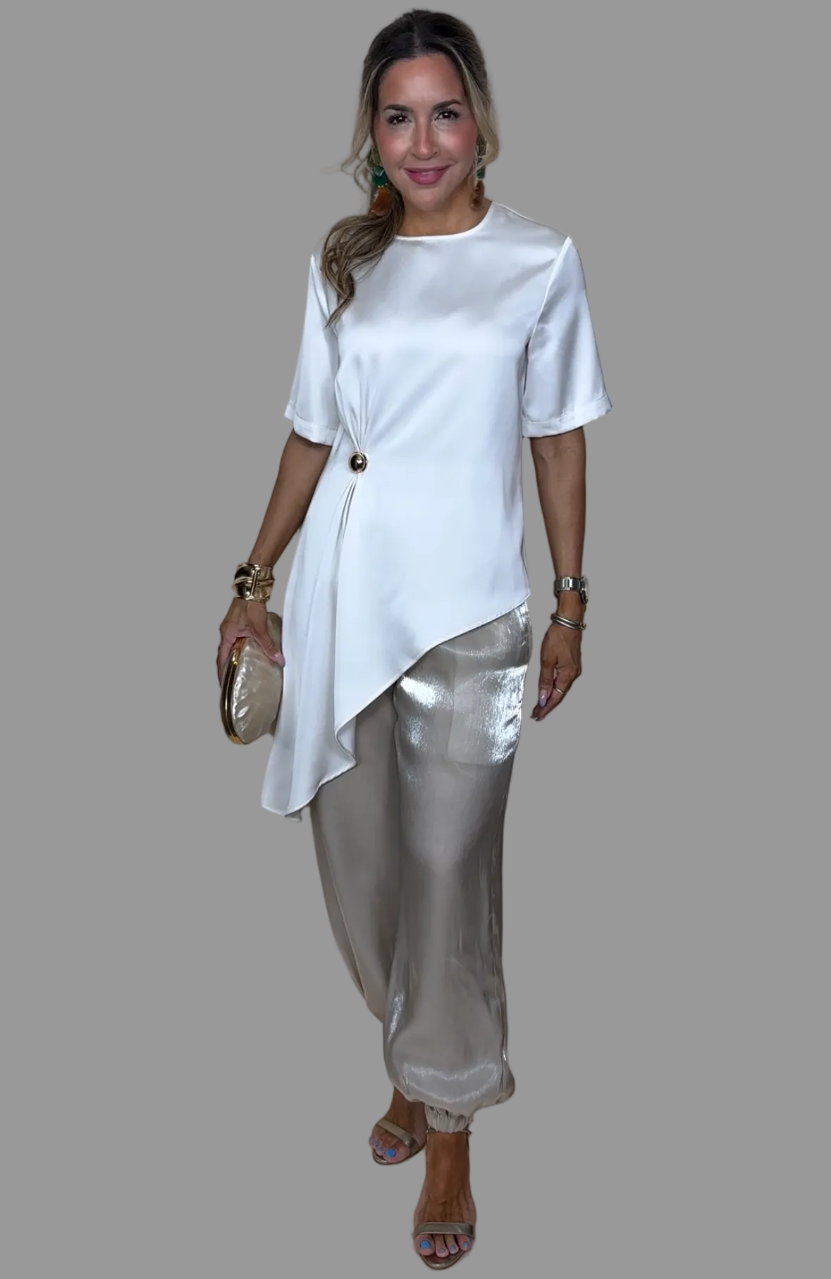 Taupe Balloon Pants