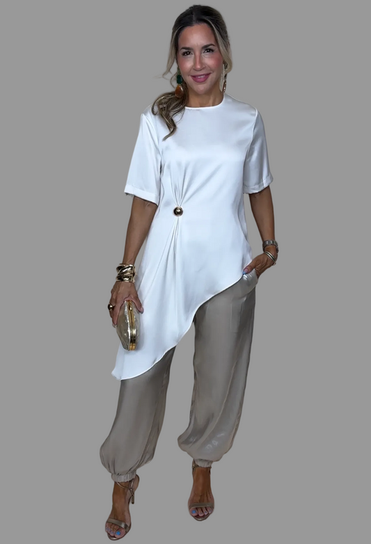 Taupe Balloon Pants